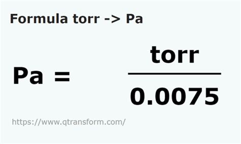 Pascals to Torrs (Pa to Torr) 